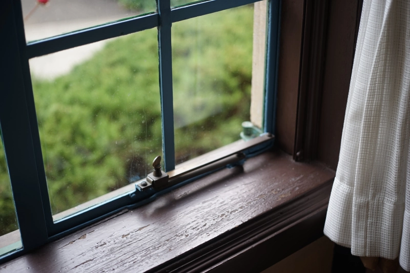 High angle view window