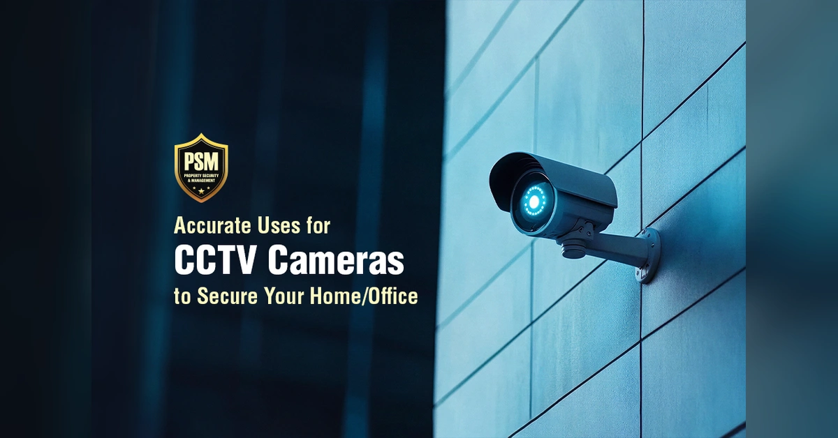 Modern blue-lit security camera mounted on a building exterior, representing reliable CCTV for home and office security Dhaka.